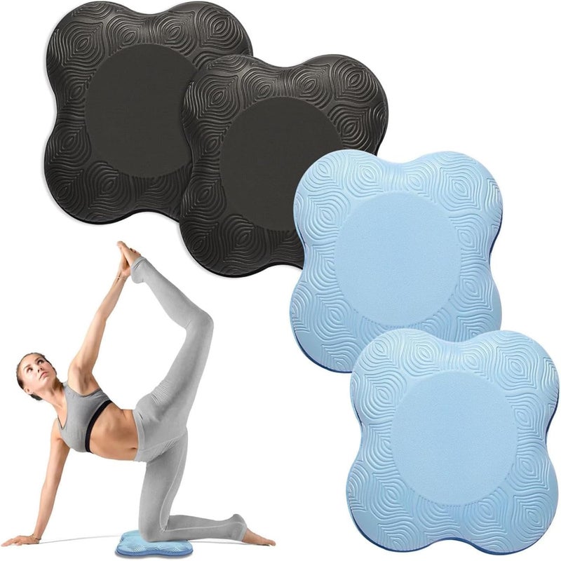 MBKHFLL 2 Packs Yoga Knee & Elbow Cushions - Extra Thick Foam for Knees, Elbows, Wrists, Hands & Head - Pilates & Kneeling Pads - Support Foam Pads for Women & Men - Image 1